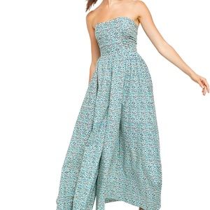 Free People strapless jumpsuit